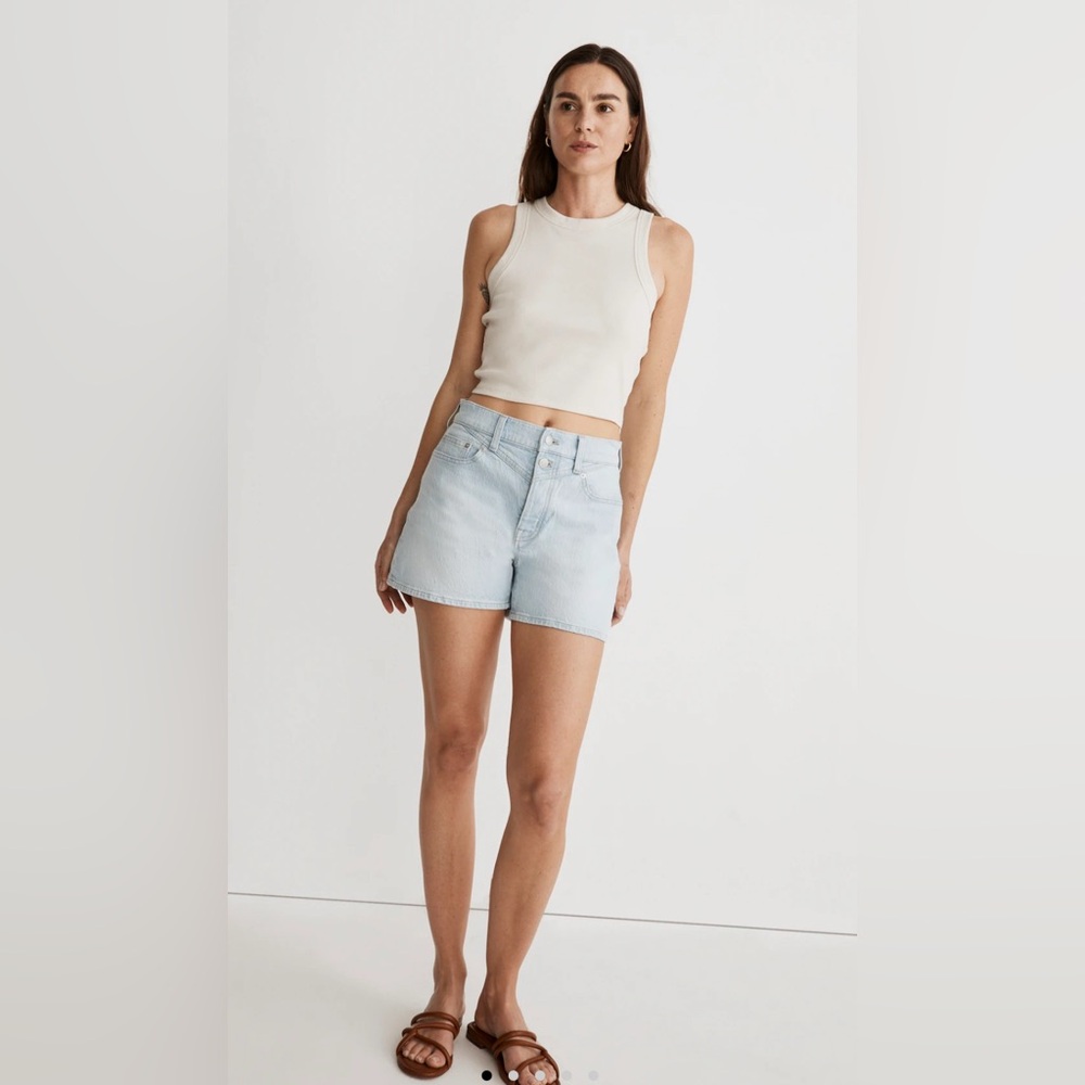 Madewell The Momjean Short in Essen Wash: Yoke Edition Size 27